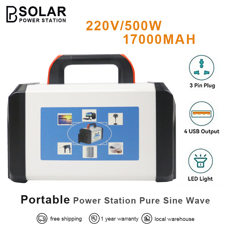 PB power Station G004 220V 500W 170000mAh Portable Outdoor Large Capacity Outdoor Charging Emergency Power