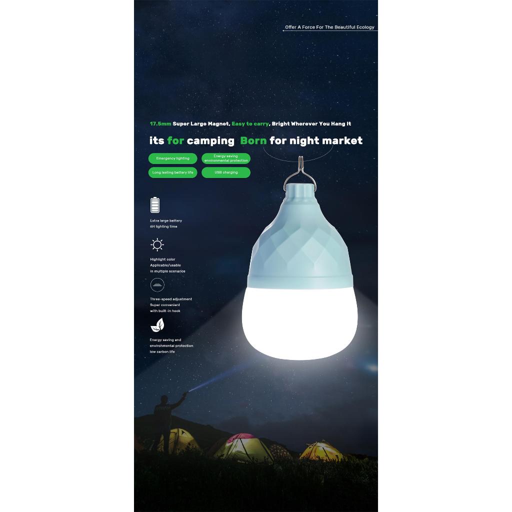 Solar Light Bulb Outdoor Portable Solar Powered Led Bulb Charged Garden Lamp Yard Hiking Tent Fishing Camping Emergency