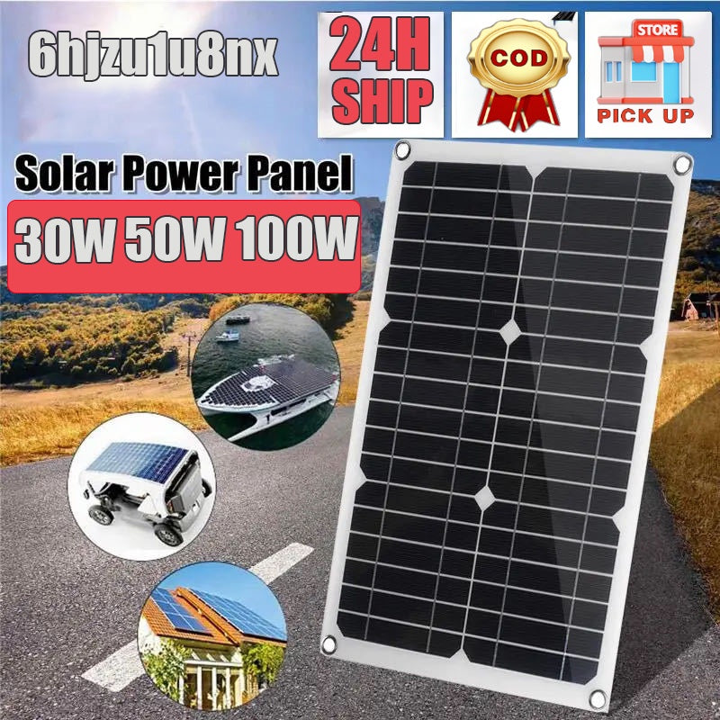 SOLAR PANEL 100watts MONOCRYSTALLINE 100w/50W/30W/10W