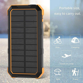 PB Solar Charging Treasure 20000mah 20w Fast-Charging Solar Charging Outdoor Power Portable Waterproof And Anti-Falling Led Lamp